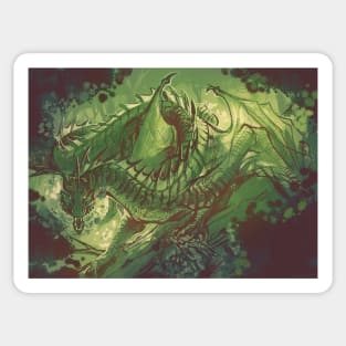 Green Dragon Sticker